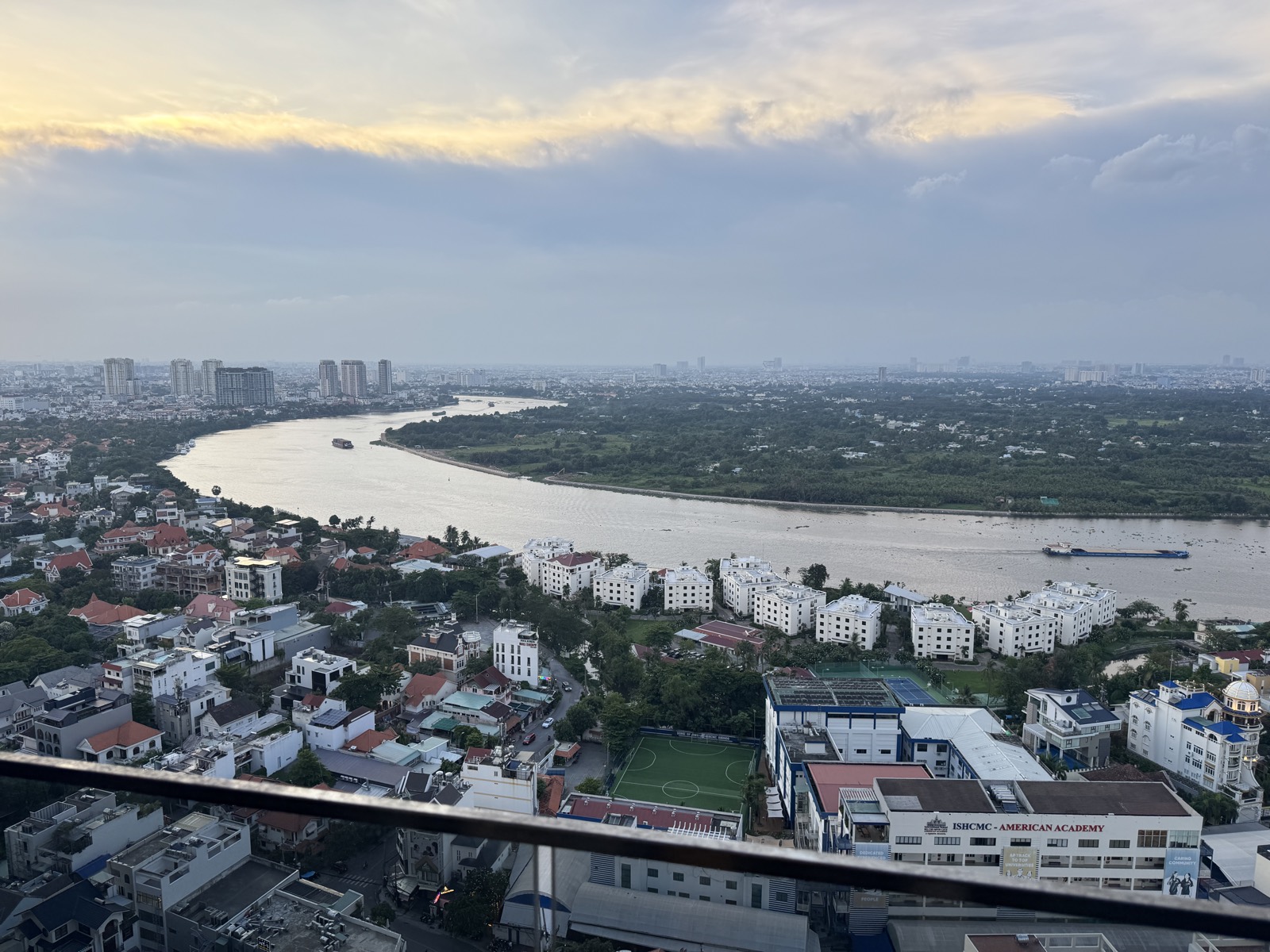 The Saigon river at golden hour, Thao Dien