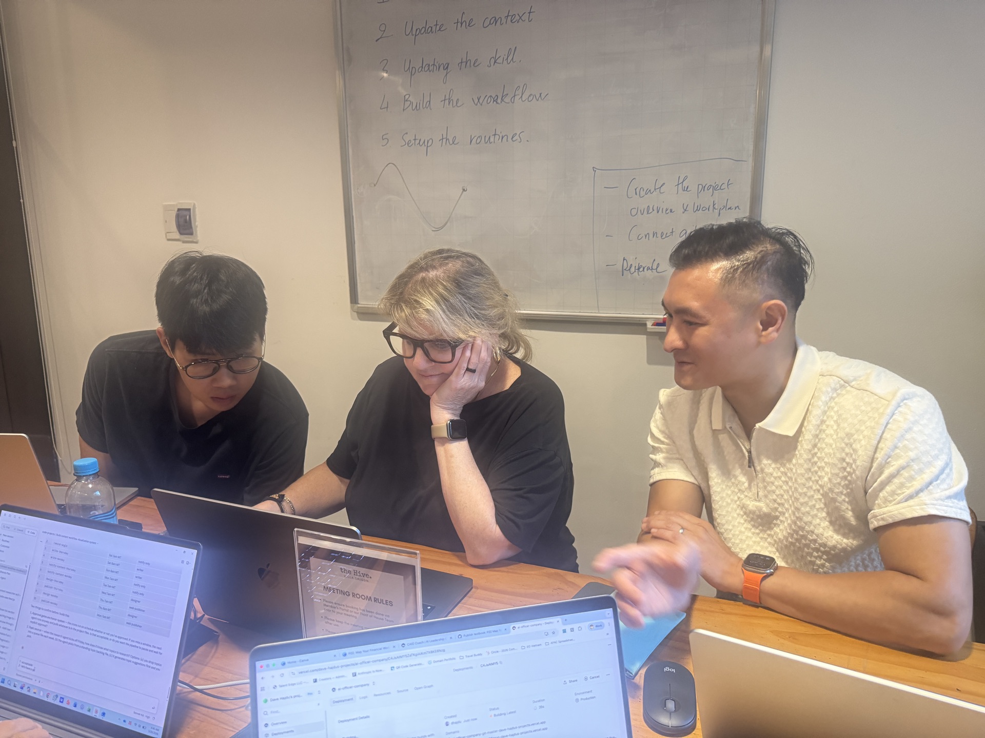 Edge8 engineers at the desk