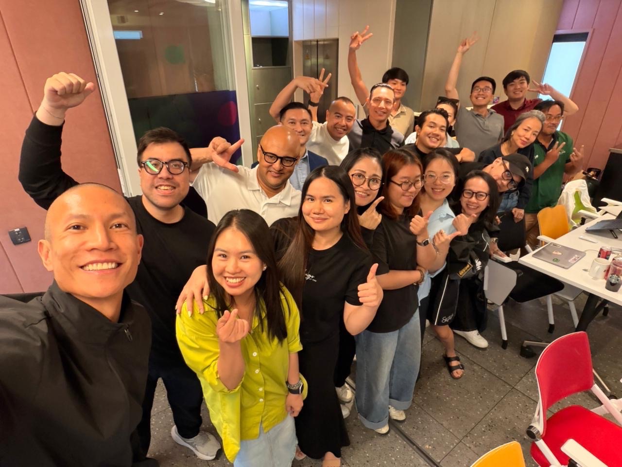 The Saigon retreat group selfie